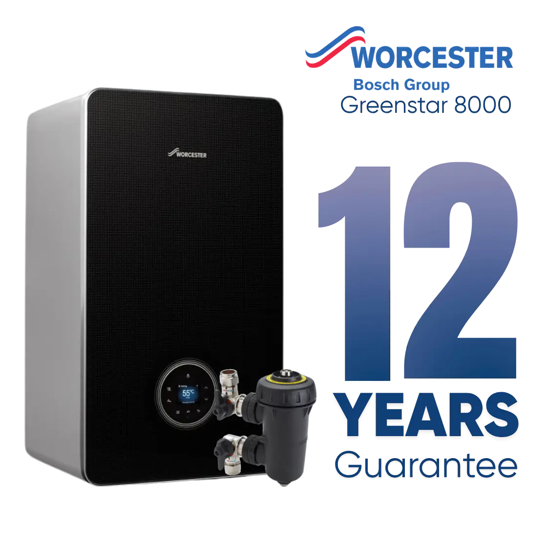 Worcester Bosch 8000 12 year guarantee boiler